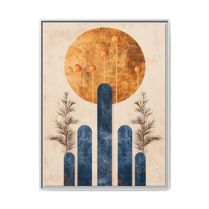 Modern Boho Wall Art Print, Framed Home Decor, Minimalist Artwork, Nature Inspired, Gift for Her, Room Decoration