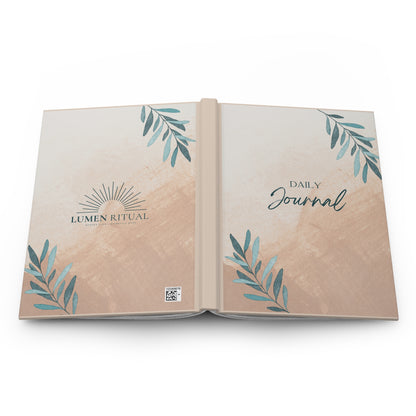 Daily Reflection Journal, Elegant Hardcover Journal, Lumen Ritual Note-taking Book, Personal Diary, Self-Care Planner