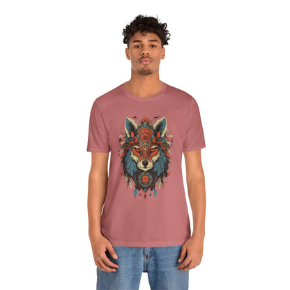 Bohemian Wolf Graphic Tee | Cool T-Shirt, Casual Wear, Nature Lover Gift, Festival Outfit, Unisex Style