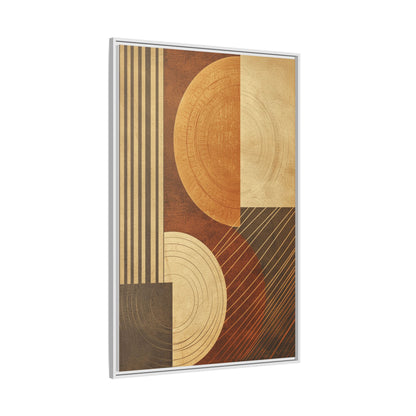 Modern Abstract Wall Art Print, Geometric Matte Canvas, Home Decor, Living Room Artwork, Boho Chic Decor, Housewarming Gift