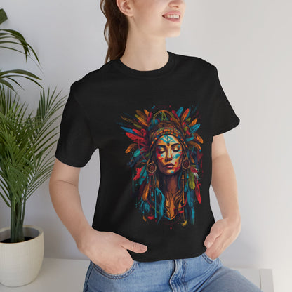 Bohemian Spirit Tee | Colorful Goddess Shirt, Artistic Graphic Tee, Festival Top, Unique Gift for Her, Boho Clothing