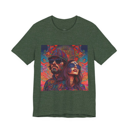 Bohemian Vibes Unisex Tee, Perfect for Festivals, Concerts, Casual Outings, Gifts, Unisex Graphic Shirt, Psychedelic Art T-Shirt