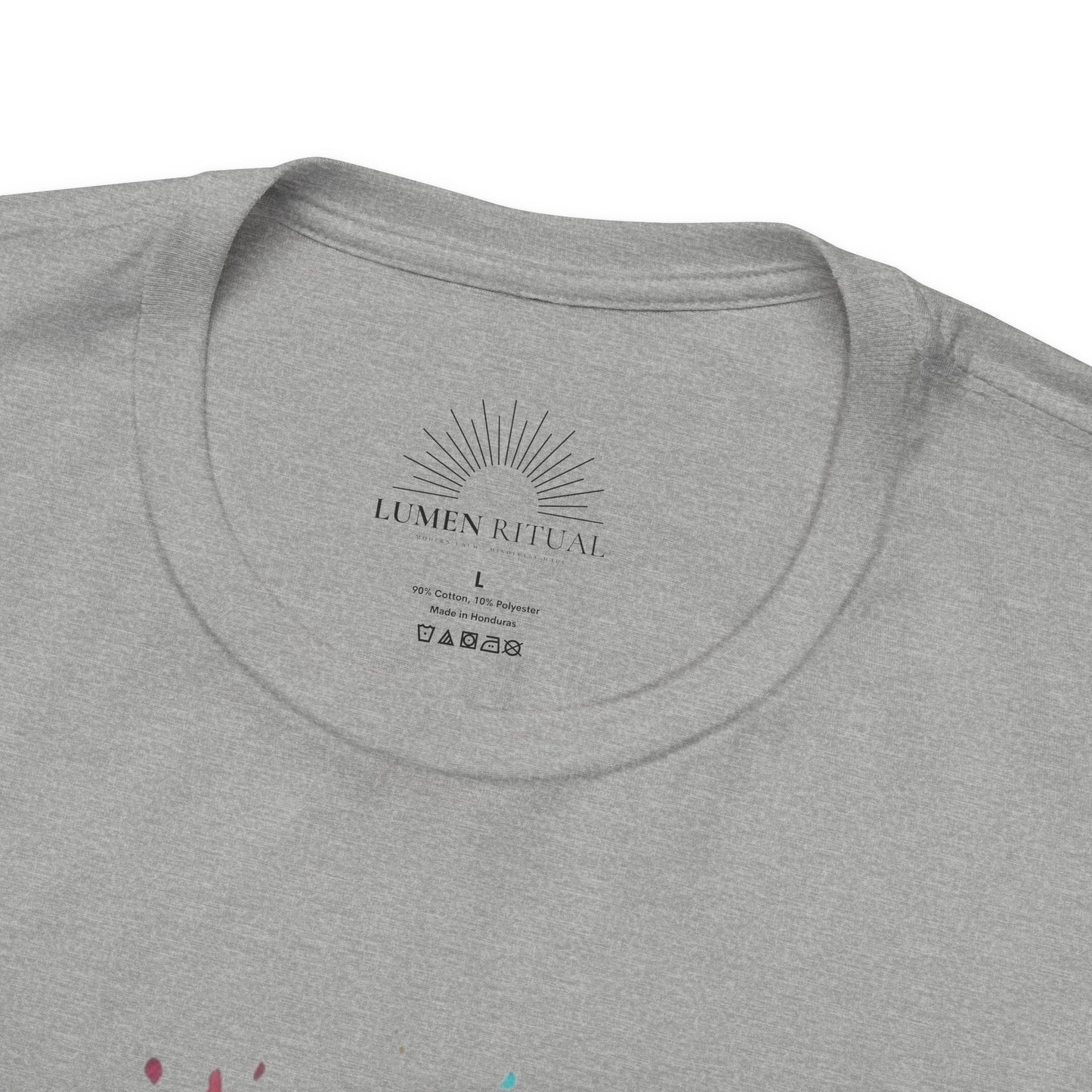 Colorful Feather Art Tee - Unisex Short Sleeve T-Shirt, Bohemian Top, Gift for Nature Lovers, Artisticwear, Casual Wear, Summer Tee