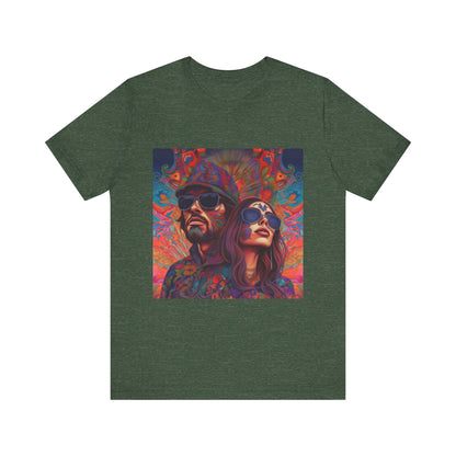Bohemian Vibes Unisex Tee, Perfect for Festivals, Concerts, Casual Outings, Gifts, Unisex Graphic Shirt, Psychedelic Art T-Shirt