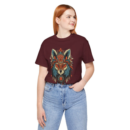 Bohemian Wolf Graphic Tee | Cool T-Shirt, Casual Wear, Nature Lover Gift, Festival Outfit, Unisex Style