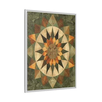 Framed Art Print - Vibrant Geometric Wall Decor for Home, Kitchen, Living Room, Gift for Housewarming, Modern Artwork