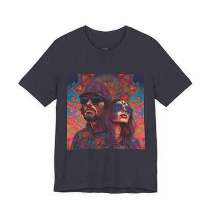 Bohemian Vibes Unisex Tee, Perfect for Festivals, Concerts, Casual Outings, Gifts, Unisex Graphic Shirt, Psychedelic Art T-Shirt