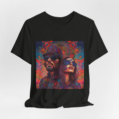 Bohemian Vibes Unisex Tee, Perfect for Festivals, Concerts, Casual Outings, Gifts, Unisex Graphic Shirt, Psychedelic Art T-Shirt