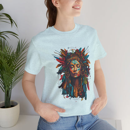 Bohemian Spirit Tee | Colorful Goddess Shirt, Artistic Graphic Tee, Festival Top, Unique Gift for Her, Boho Clothing