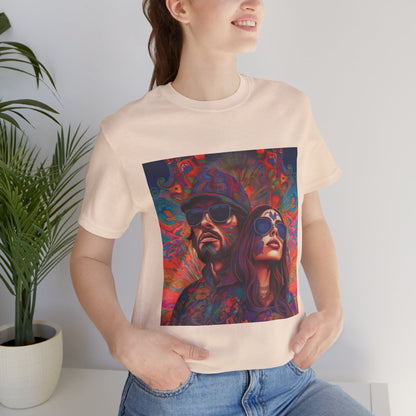 Bohemian Vibes Unisex Tee, Perfect for Festivals, Concerts, Casual Outings, Gifts, Unisex Graphic Shirt, Psychedelic Art T-Shirt