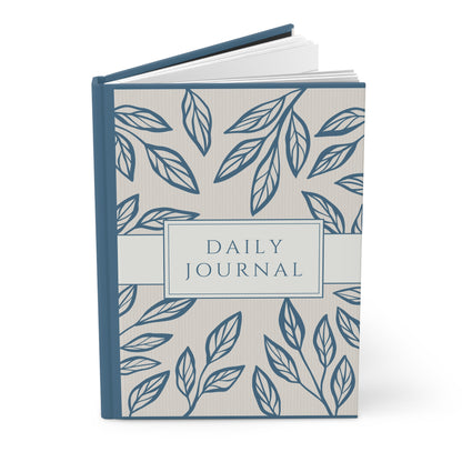 Elegant Floral Hardcover Journal for Daily Reflection, Garden Journal, Gift for Writer, Mindfulness Notebook, Lumen Ritual Notebook