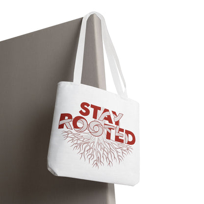 Stay Rooted Tote Bag | Eco-Friendly Carryall, Motivational Gift, Nature Lover Accessory, Daily Essentials, Earth Day