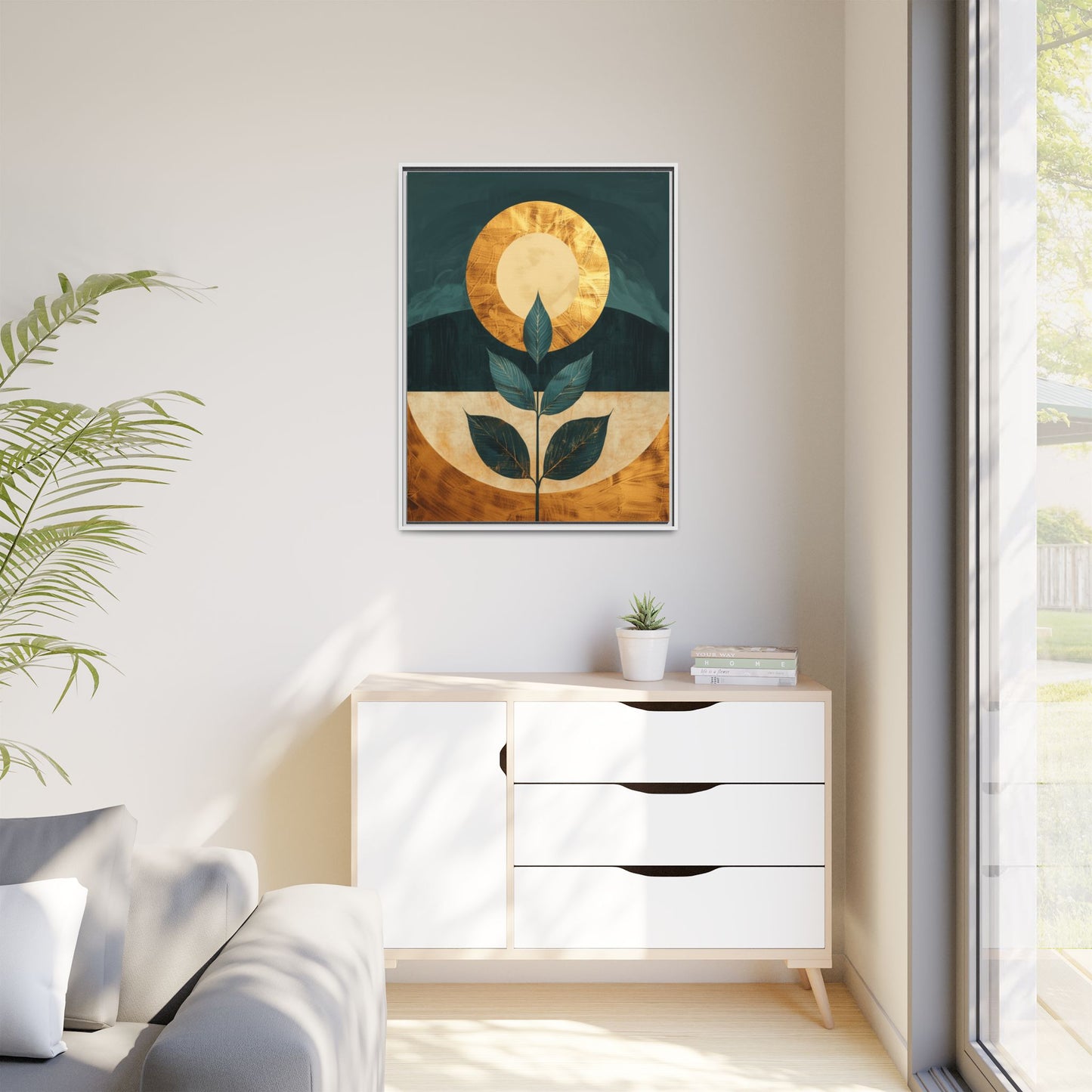 Framed Art Print - Modern Botanical Wall Decor, Nature Inspired Artwork for Home, Gift for Plant Lovers, Housewarming Decoration, [...]