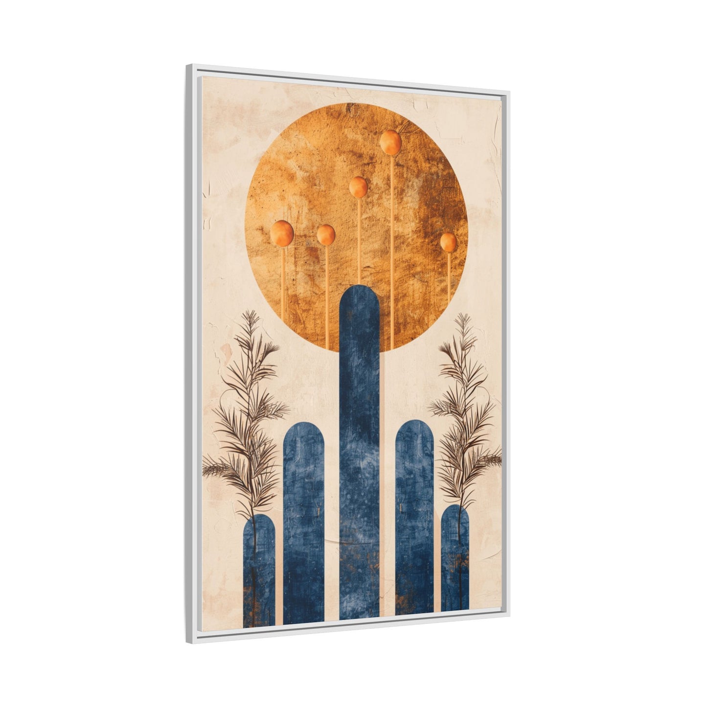 Modern Boho Wall Art Print, Framed Home Decor, Minimalist Artwork, Nature Inspired, Gift for Her, Room Decoration