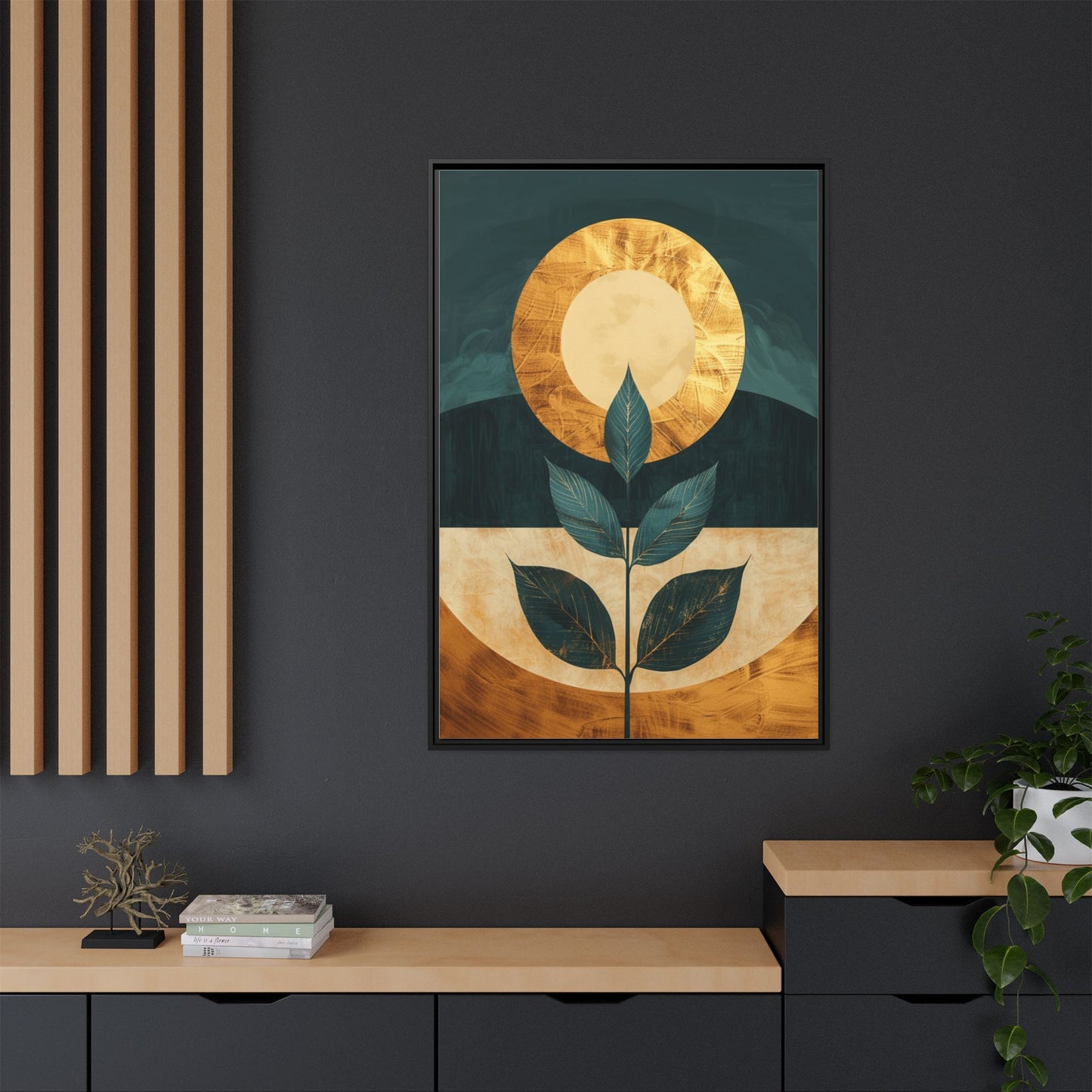 Framed Art Print - Modern Botanical Wall Decor, Nature Inspired Artwork for Home, Gift for Plant Lovers, Housewarming Decoration, [...]