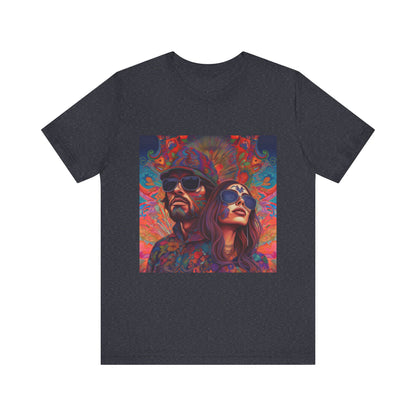 Bohemian Vibes Unisex Tee, Perfect for Festivals, Concerts, Casual Outings, Gifts, Unisex Graphic Shirt, Psychedelic Art T-Shirt