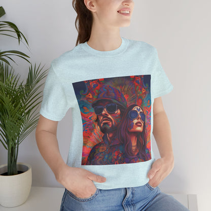 Bohemian Vibes Unisex Tee, Perfect for Festivals, Concerts, Casual Outings, Gifts, Unisex Graphic Shirt, Psychedelic Art T-Shirt