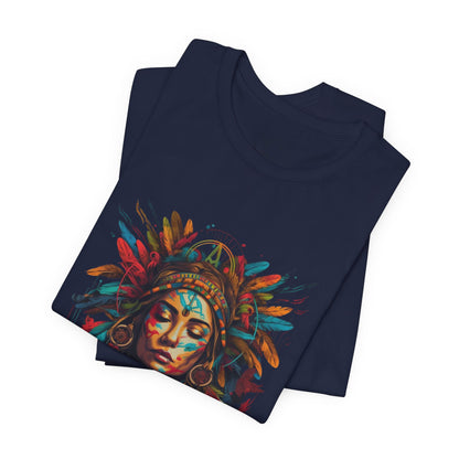 Bohemian Spirit Tee | Colorful Goddess Shirt, Artistic Graphic Tee, Festival Top, Unique Gift for Her, Boho Clothing