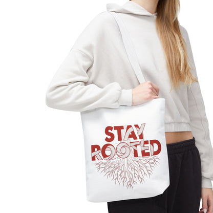 Stay Rooted Tote Bag | Eco-Friendly Carryall, Motivational Gift, Nature Lover Accessory, Daily Essentials, Earth Day