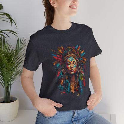 Bohemian Spirit Tee | Colorful Goddess Shirt, Artistic Graphic Tee, Festival Top, Unique Gift for Her, Boho Clothing