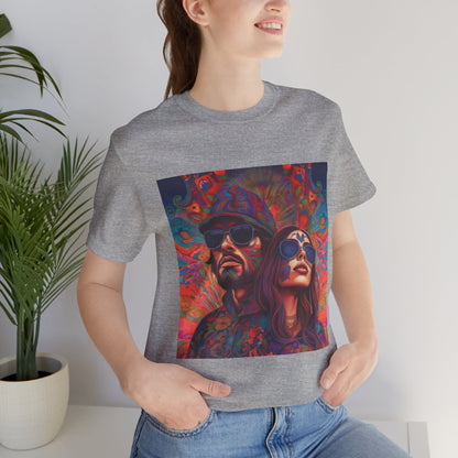 Bohemian Vibes Unisex Tee, Perfect for Festivals, Concerts, Casual Outings, Gifts, Unisex Graphic Shirt, Psychedelic Art T-Shirt