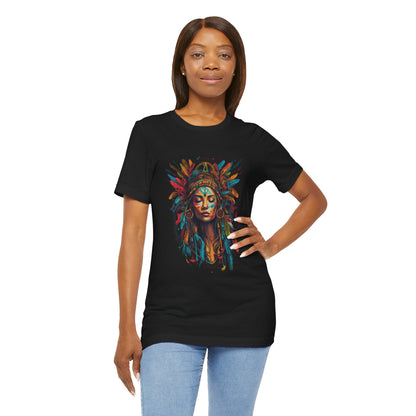 Bohemian Spirit Tee | Colorful Goddess Shirt, Artistic Graphic Tee, Festival Top, Unique Gift for Her, Boho Clothing