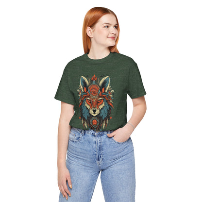Bohemian Wolf Graphic Tee | Cool T-Shirt, Casual Wear, Nature Lover Gift, Festival Outfit, Unisex Style