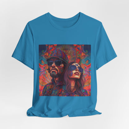 Bohemian Vibes Unisex Tee, Perfect for Festivals, Concerts, Casual Outings, Gifts, Unisex Graphic Shirt, Psychedelic Art T-Shirt