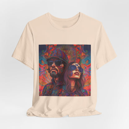 Bohemian Vibes Unisex Tee, Perfect for Festivals, Concerts, Casual Outings, Gifts, Unisex Graphic Shirt, Psychedelic Art T-Shirt