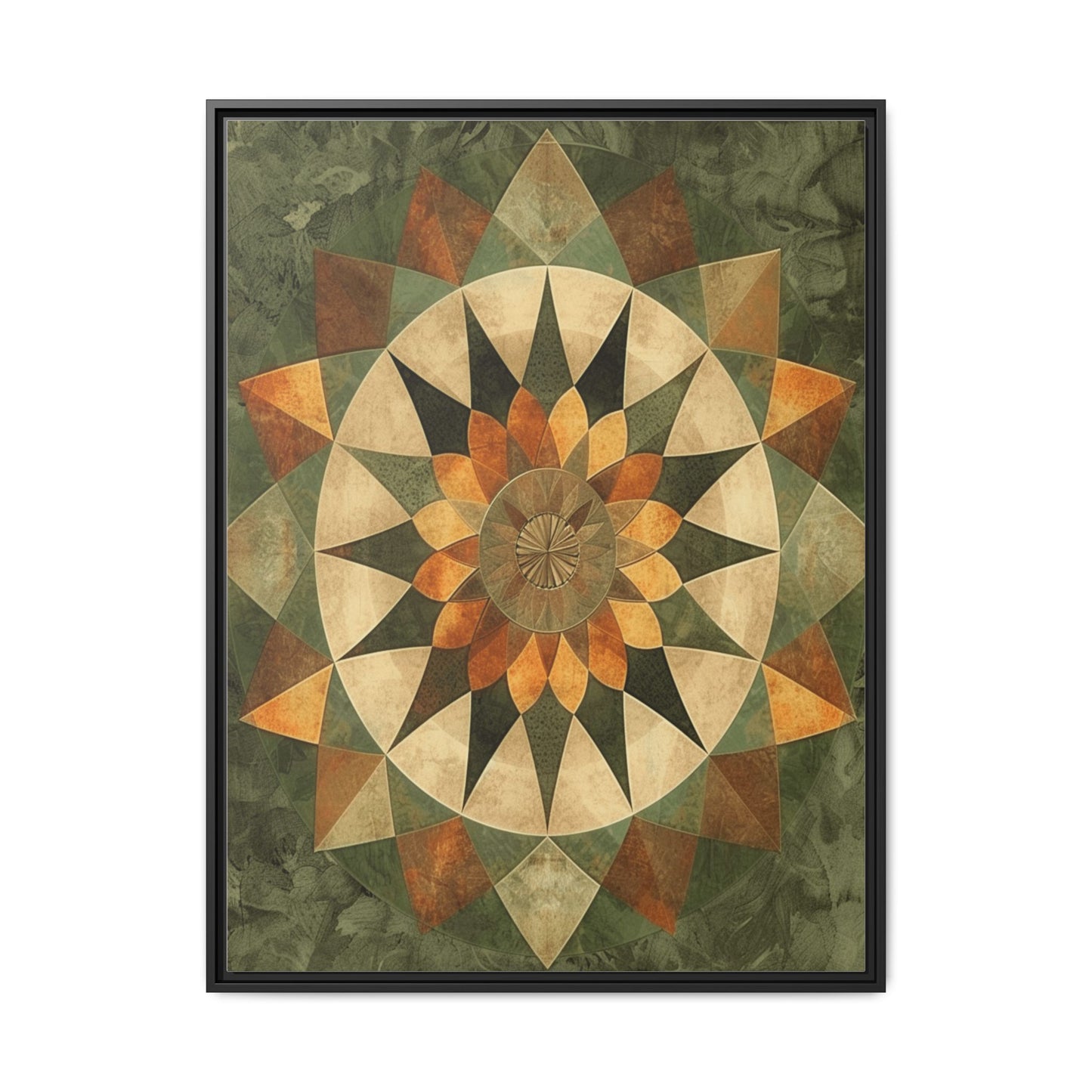 Framed Art Print - Vibrant Geometric Wall Decor for Home, Kitchen, Living Room, Gift for Housewarming, Modern Artwork