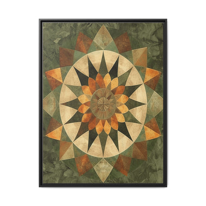 Framed Art Print - Vibrant Geometric Wall Decor for Home, Kitchen, Living Room, Gift for Housewarming, Modern Artwork