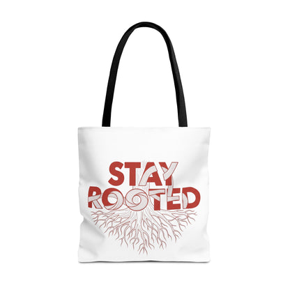 Stay Rooted Tote Bag | Eco-Friendly Carryall, Motivational Gift, Nature Lover Accessory, Daily Essentials, Earth Day