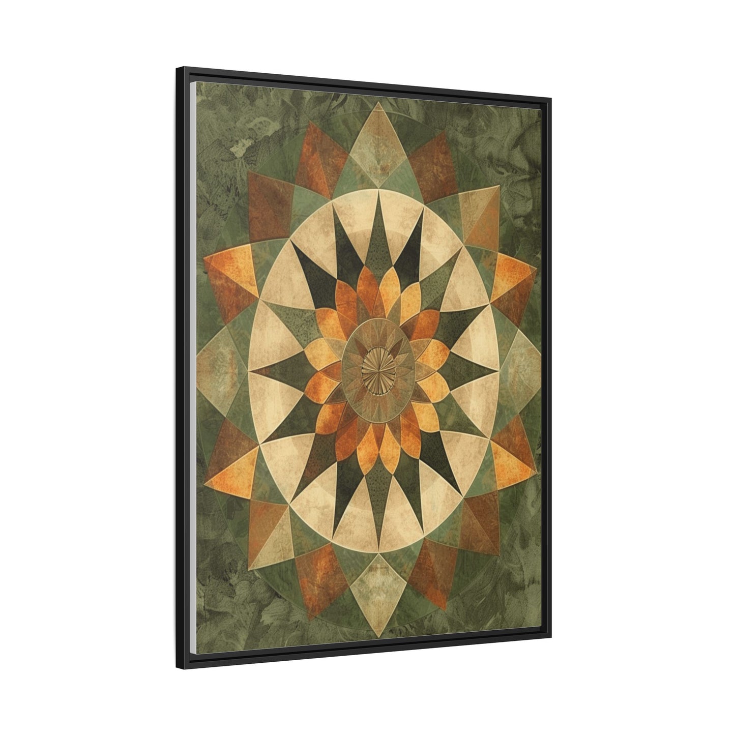 Framed Art Print - Vibrant Geometric Wall Decor for Home, Kitchen, Living Room, Gift for Housewarming, Modern Artwork