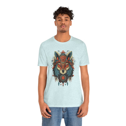 Bohemian Wolf Graphic Tee | Cool T-Shirt, Casual Wear, Nature Lover Gift, Festival Outfit, Unisex Style