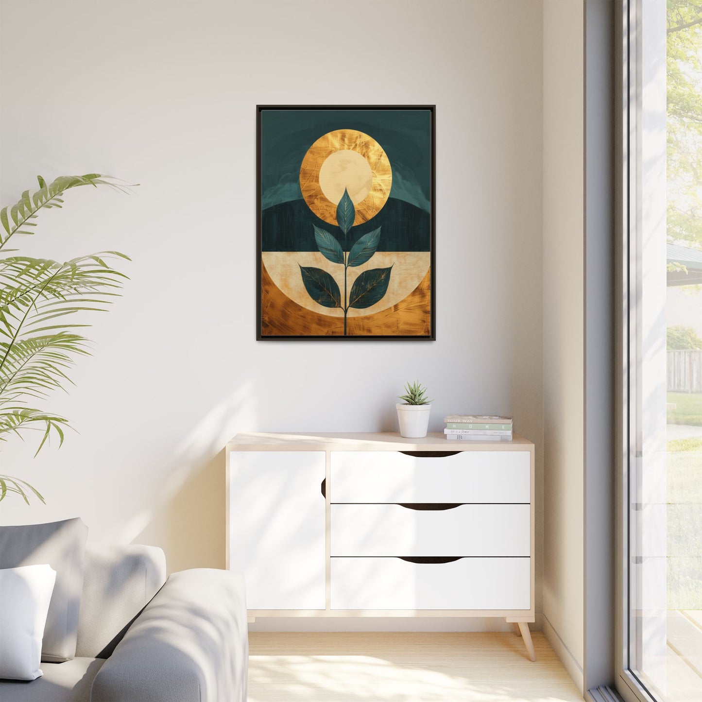 Framed Art Print - Modern Botanical Wall Decor, Nature Inspired Artwork for Home, Gift for Plant Lovers, Housewarming Decoration, [...]