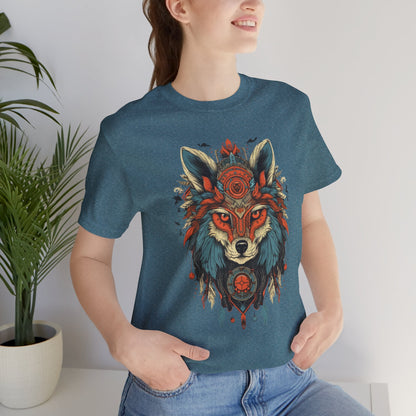 Bohemian Wolf Graphic Tee | Cool T-Shirt, Casual Wear, Nature Lover Gift, Festival Outfit, Unisex Style