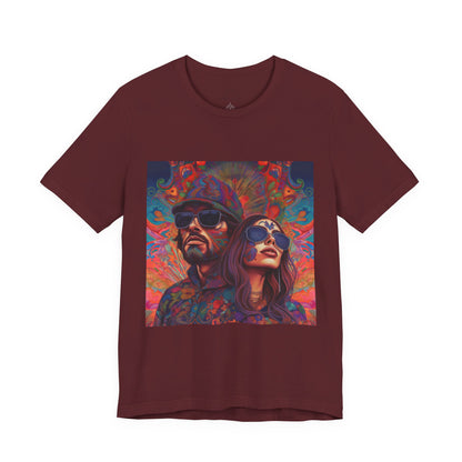 Bohemian Vibes Unisex Tee, Perfect for Festivals, Concerts, Casual Outings, Gifts, Unisex Graphic Shirt, Psychedelic Art T-Shirt