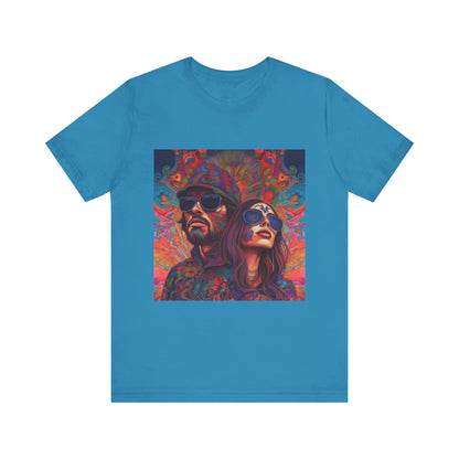 Bohemian Vibes Unisex Tee, Perfect for Festivals, Concerts, Casual Outings, Gifts, Unisex Graphic Shirt, Psychedelic Art T-Shirt