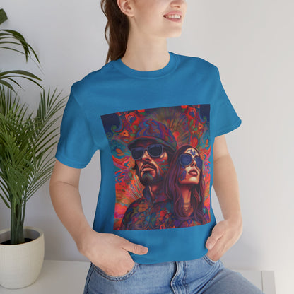 Bohemian Vibes Unisex Tee, Perfect for Festivals, Concerts, Casual Outings, Gifts, Unisex Graphic Shirt, Psychedelic Art T-Shirt
