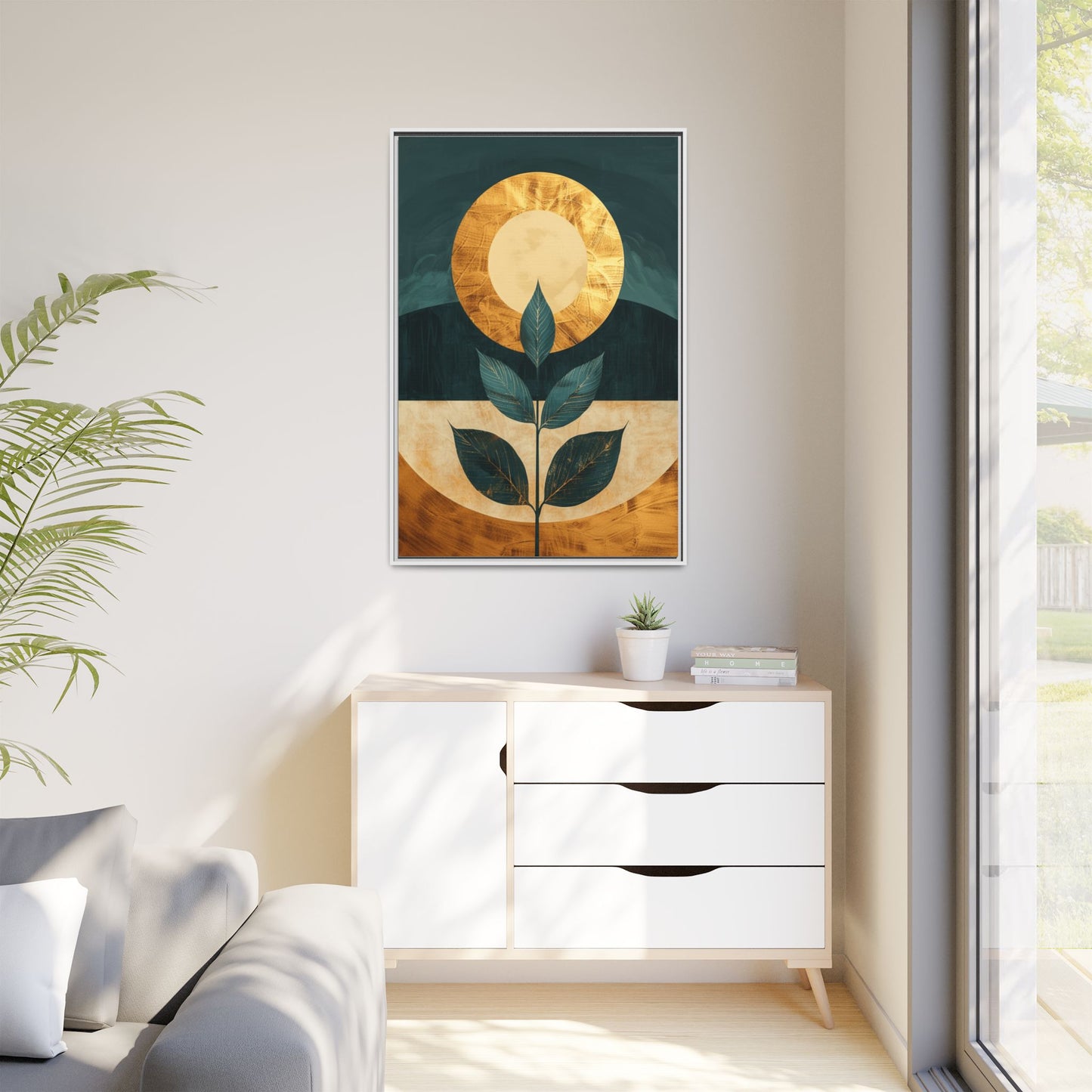 Framed Art Print - Modern Botanical Wall Decor, Nature Inspired Artwork for Home, Gift for Plant Lovers, Housewarming Decoration, [...]