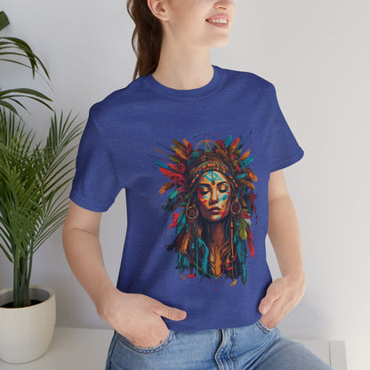 Bohemian Spirit Tee | Colorful Goddess Shirt, Artistic Graphic Tee, Festival Top, Unique Gift for Her, Boho Clothing