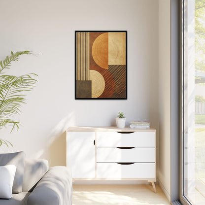 Modern Abstract Wall Art Print, Geometric Matte Canvas, Home Decor, Living Room Artwork, Boho Chic Decor, Housewarming Gift
