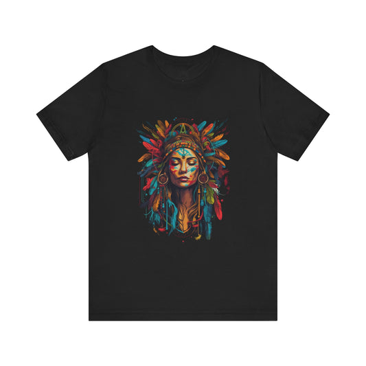 Bohemian Spirit Tee | Colorful Goddess Shirt, Artistic Graphic Tee, Festival Top, Unique Gift for Her, Boho Clothing