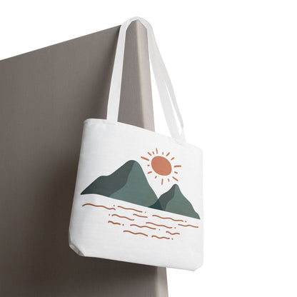 Scenic Mountain Tote Bag, AOP Eco-Friendly Bag for Nature Lovers, Travel Essentials, Beach Tote, Gift for Adventurers