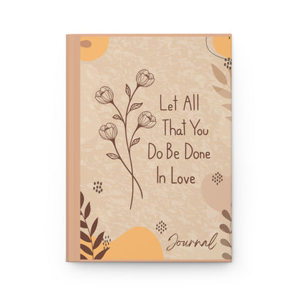 Romantic Floral Hardcover Journal, Gratitude Notebook, Daily Planner, Self-Care Gift, Inspirational Writing, Journal for Mindfulness
