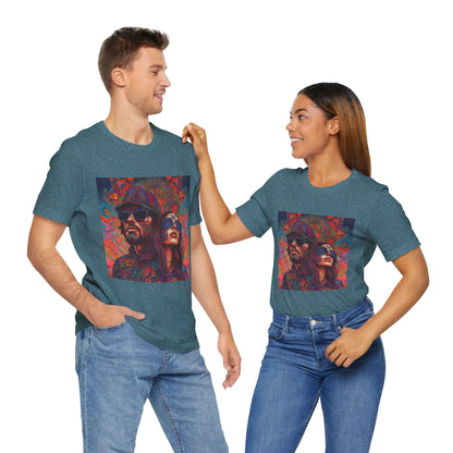 Bohemian Vibes Unisex Tee, Perfect for Festivals, Concerts, Casual Outings, Gifts, Unisex Graphic Shirt, Psychedelic Art T-Shirt