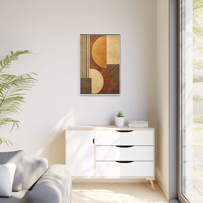 Modern Abstract Wall Art Print, Geometric Matte Canvas, Home Decor, Living Room Artwork, Boho Chic Decor, Housewarming Gift