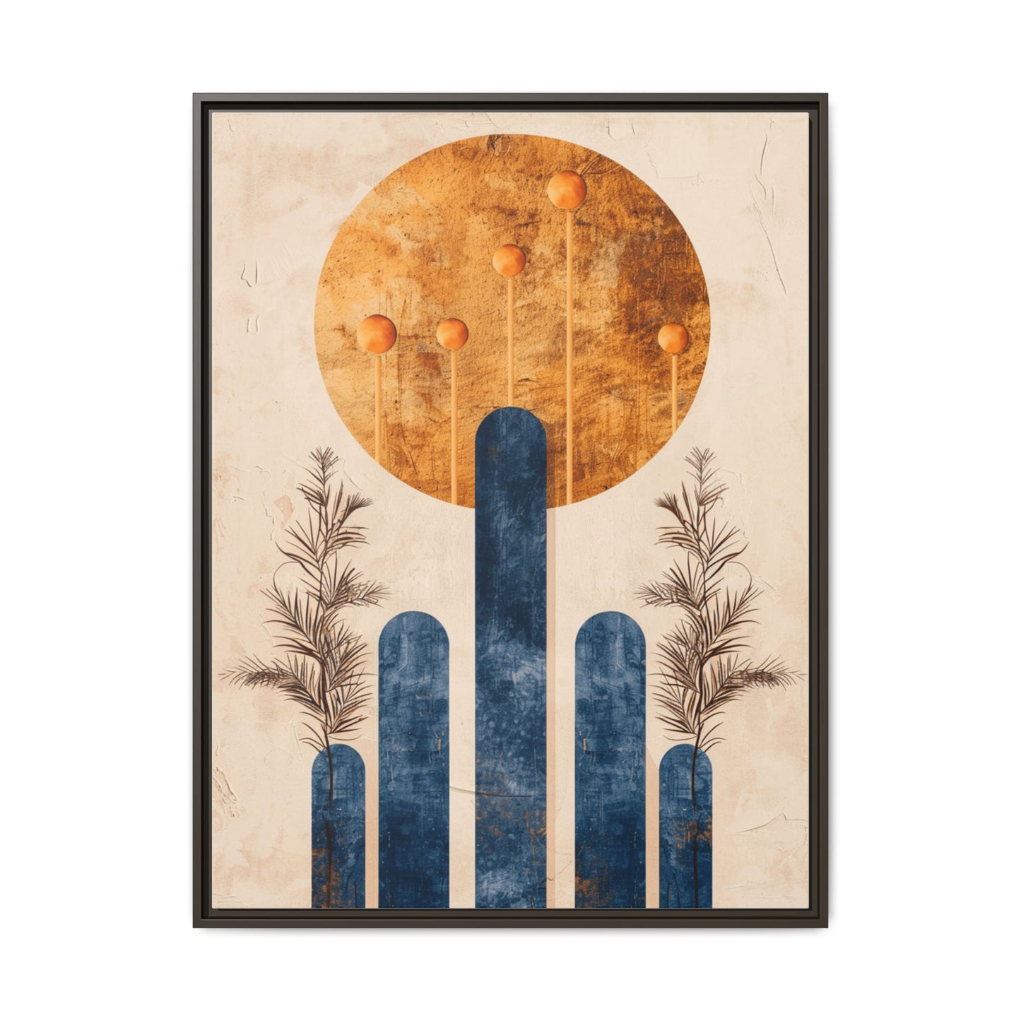 Modern Boho Wall Art Print, Framed Home Decor, Minimalist Artwork, Nature Inspired, Gift for Her, Room Decoration