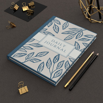 Elegant Floral Hardcover Journal for Daily Reflection, Garden Journal, Gift for Writer, Mindfulness Notebook, Lumen Ritual Notebook