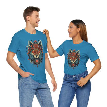 Bohemian Wolf Graphic Tee | Cool T-Shirt, Casual Wear, Nature Lover Gift, Festival Outfit, Unisex Style
